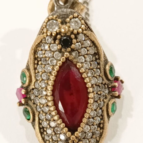 Silver necklace used