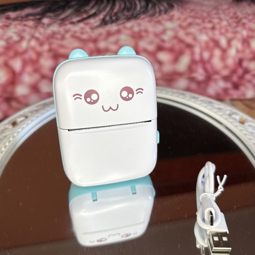 Mini Bluetooth Thermal Printer Cute Cat Design like new
