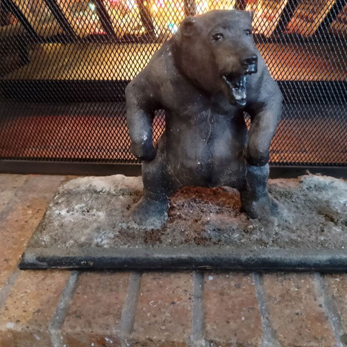 Handmade bear new, clay model