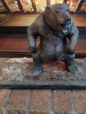 Handmade bear new, clay model