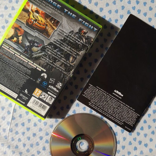 Transformers Dark of the Moon Xbox 360 game used, slight wear on cover spine