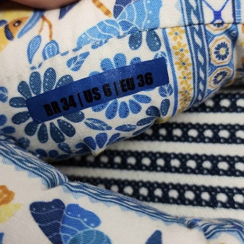 Farm Rio Navy Puffy Tropical Printed Flip Flop Sandals New