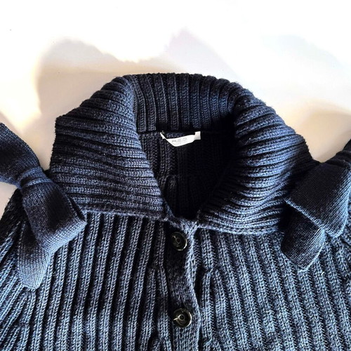 Red Valentino knitted wool cardigan like new, blue
