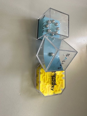 Pocket puzzles used, set of 3 promotional games