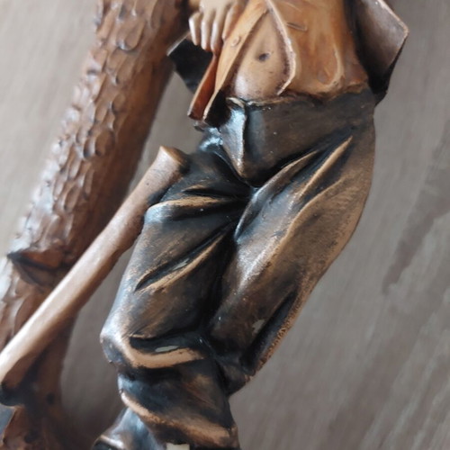 Decorative figurine 22 cm like new, rustic vintage style
