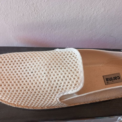 Men's espadrilles size 45 beige new, breathable and comfortable