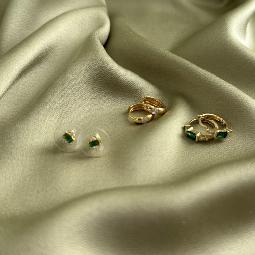 Lovisa cubic zirconia earrings set like new, 3 pieces