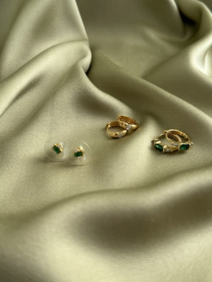 Lovisa cubic zirconia earrings set like new, 3 pieces