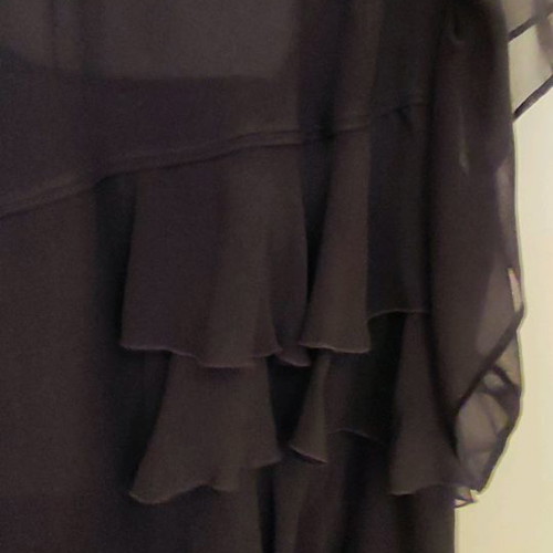 Zara blouses used, 2 black semi-transparent evening tops
