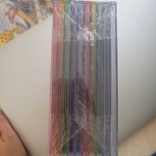 DVD-R colour 4.7GB pack of 10 new with sleeves