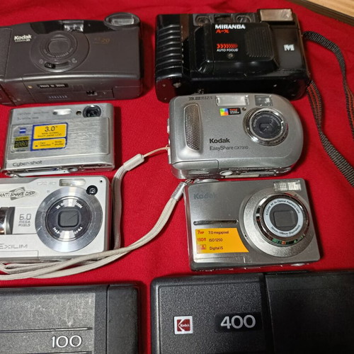 Various cameras used, pack of 8