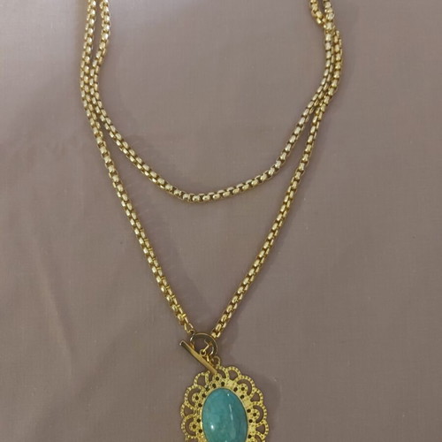 Necklace handmade with turquoise new