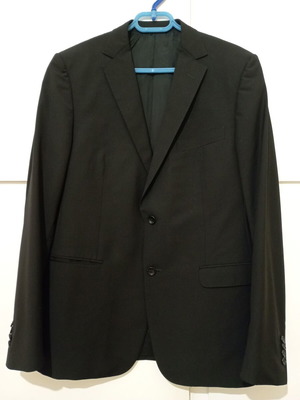 Men's black jacket size L like new