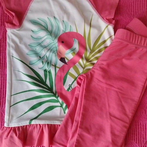 Orchestra swimsuit like new, leggings and short-sleeve top, 6 years, 116cm