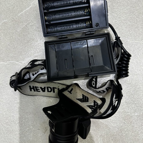 Fishing headlamp used, very powerful