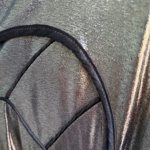 Wave Gallery women's dress XS metallic anthracite silver like new