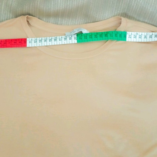Zara beige T-shirt cotton fitted like new size M