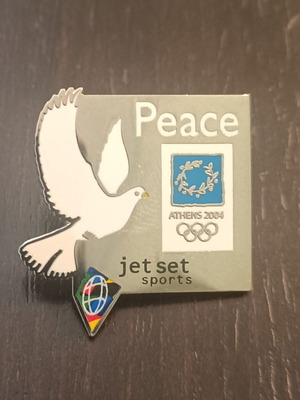Pin Jet Set Sports Athens2004 Peace new