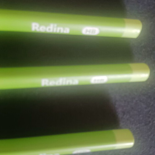 Set of 3 green HB hexagonal pencils new