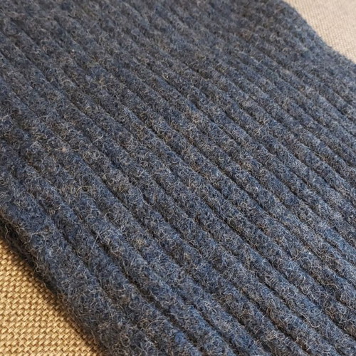 Wool scarf used, dark blue