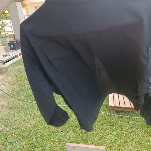 Dolce & Gabbana Vintage Deconstructed Inside-Out Shirt Black Cotton M used