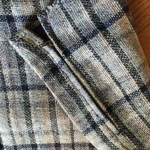 Handmade women's checked skirt size L new