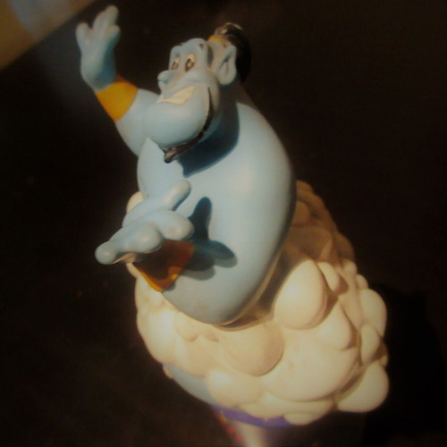 Aladdin Disney Bath Foam with Genie Figure new, 90s