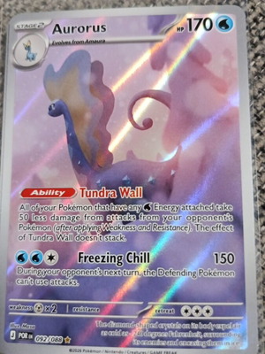 Aurorus Pokémon Card New Perfect Order 092/088