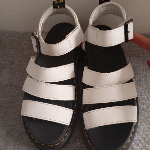 Dr. Martens Blaire sandals like new, size 37, black and white
