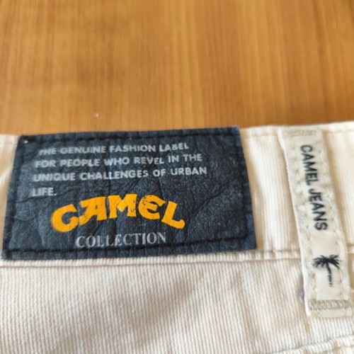 Camel vintage men's pants, beige