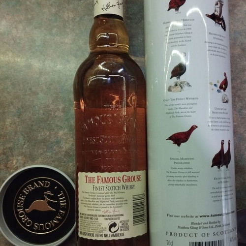 The Famous Grouse collectible Scotch whisky with box, new