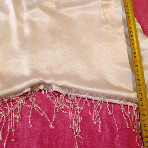 Satin Top Angela Nicole like new, white elegant evening wear