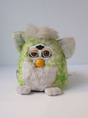 Furby Baby 1999 Green used, speaks Greek