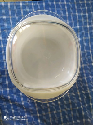 Jena Glass vintage 70's heat-resistant pot like new, onion pattern