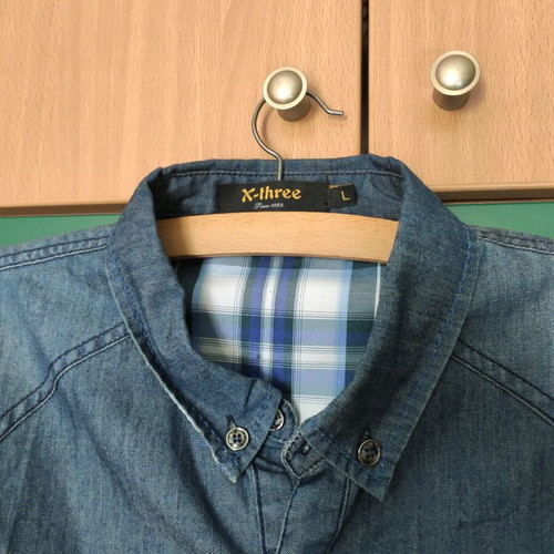 X-Three men's denim shirt like new, blue, size L