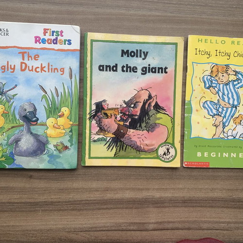 Children's books used, pack of 3 beginner English readers