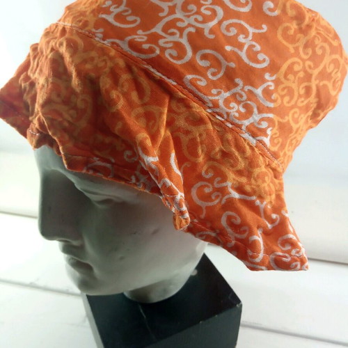 Hat thin summer orange size 57 like new