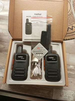 Walkie Talkie new with lithium battery and charger
