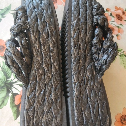 Knitted platforms like new, black, size 40