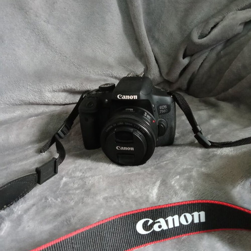 Canon camera EOS 750D lightly used with EF 50mm f/1.8 lens
