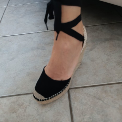 Macarena Alba50-GR Women's Espadrille Platforms Size 38 New