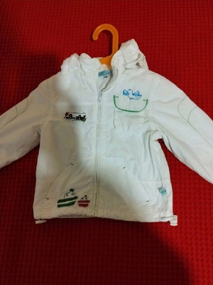 Baby jacket for 21 months like new, white with cotton lining
