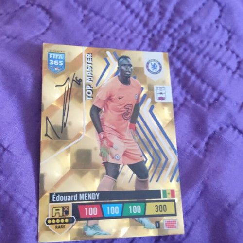 Edouard Mendy signed gold card