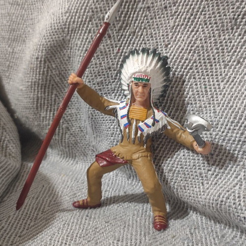 Indian Chief figure Papo used, 10 cm height