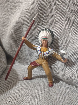 Indian Chief figure Papo used, 10 cm height