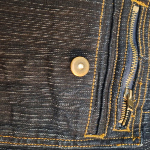 Oltre mid-length denim blazer like new, blue, size XXXL