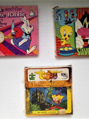 8mm films used, Disney Alice and the White Rabbit, Silvestro, Toffsy