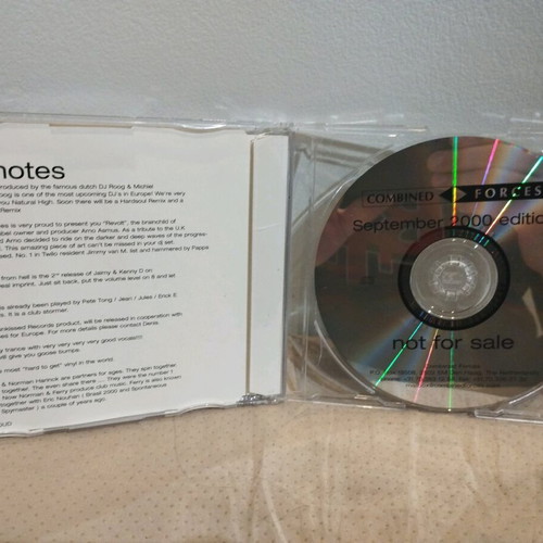 Combined Forces September 2000 CD single like new, electronic