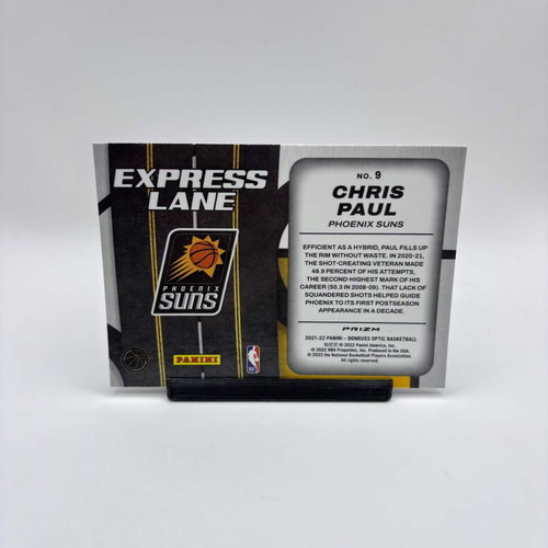 Chris Paul Donruss Optic 2021-22 Express Lane Purple Parallel card like new