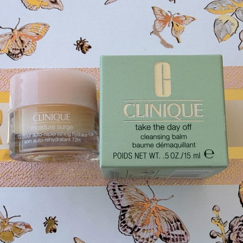 Clinique Moisture Surge and Take The Day Off mini set new